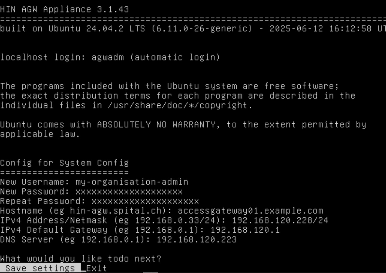compte administrateur et configuration réseau